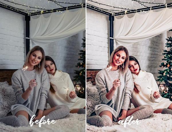 12 MOBILE LIGHTROOM PRESETS XMAS