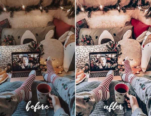 12 MOBILE LIGHTROOM PRESETS XMAS