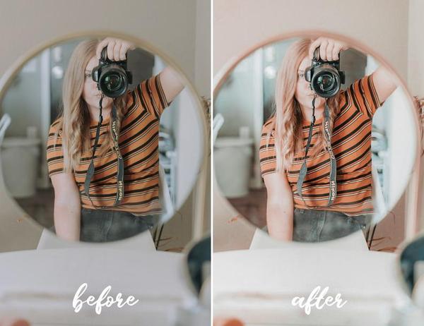 12 MOBILE LIGHTROOM PRESETS SELFIE