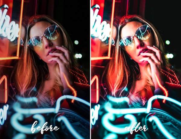 12 MOBILE LIGHTROOM PRESETS NEON