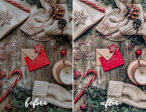 12 MOBILE LIGHTROOM PRESETS XMAS