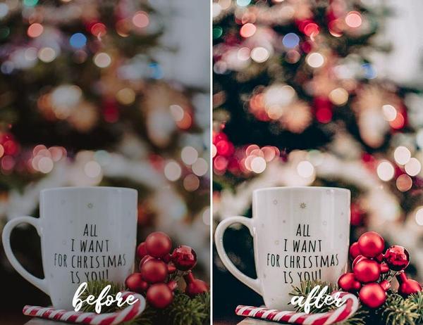 12 MOBILE LIGHTROOM PRESETS XMAS