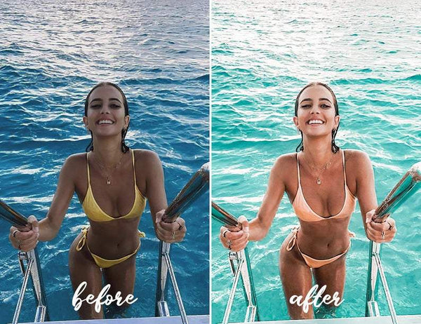 12 MOBILE LIGHTROOM PRESETS AQUA