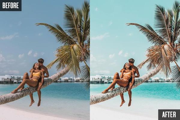 10 TEAL MALIBU MOBILE LIGHTROOM PRESETS