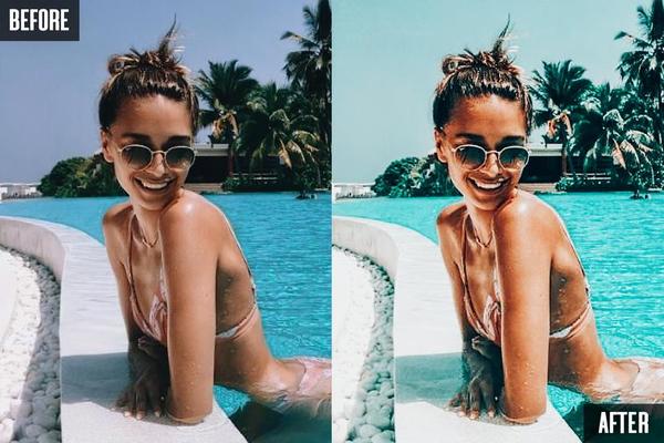 10 TEAL MALIBU MOBILE LIGHTROOM PRESETS