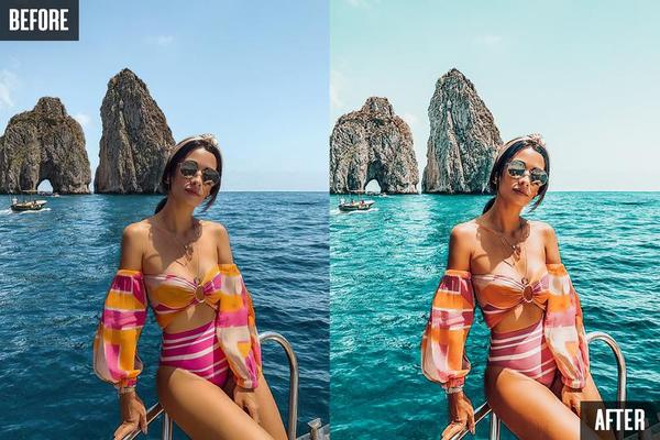 10 TEAL MALIBU MOBILE LIGHTROOM PRESETS