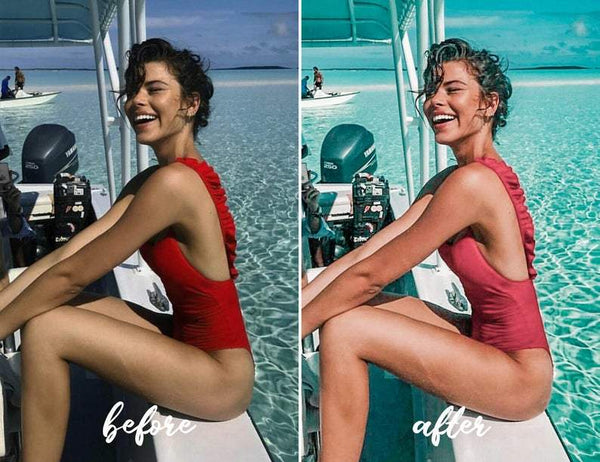 12 MOBILE LIGHTROOM PRESETS AQUA