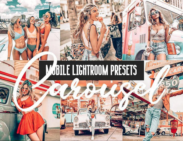 12 MOBILE LIGHTROOM PRESETS CAROUSEL