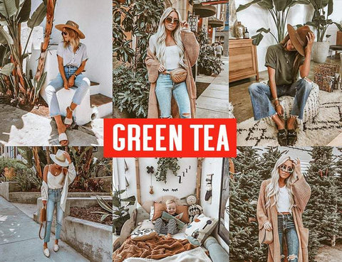 10 GREEN TEA MOBILE LIGHTROOM PRESETS