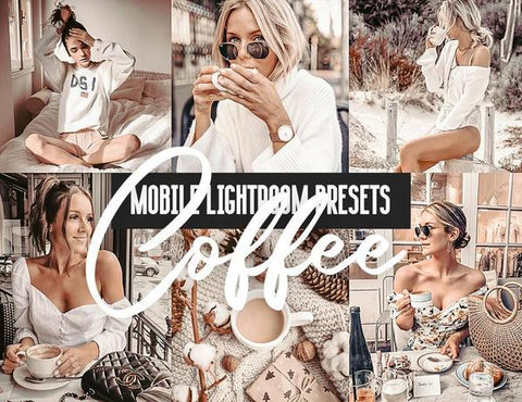 12 MOBILE LIGHTROOM PRESETS COFFEE
