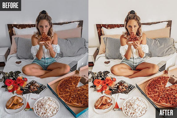 10 AMBER WHITE MOBILE LIGHTROOM PRESETS