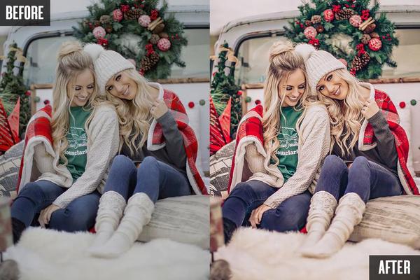 10 CHRISTMAS EVE MOBILE LIGHTROOM PRESETS