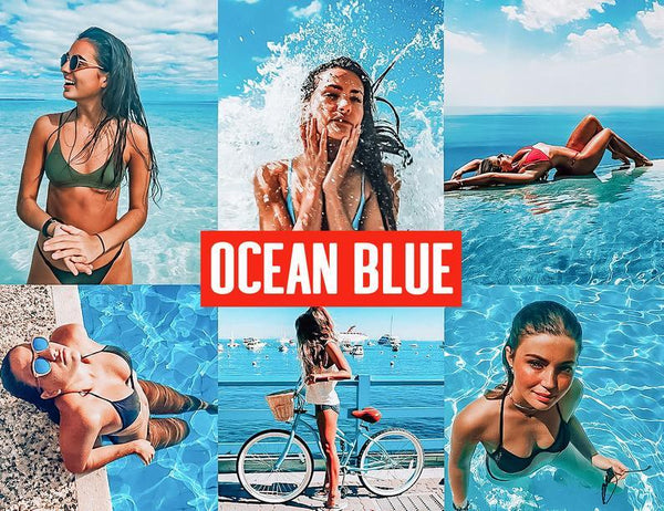 10 OCEAN BLUE MOBILE LIGHTROOM PRESETS