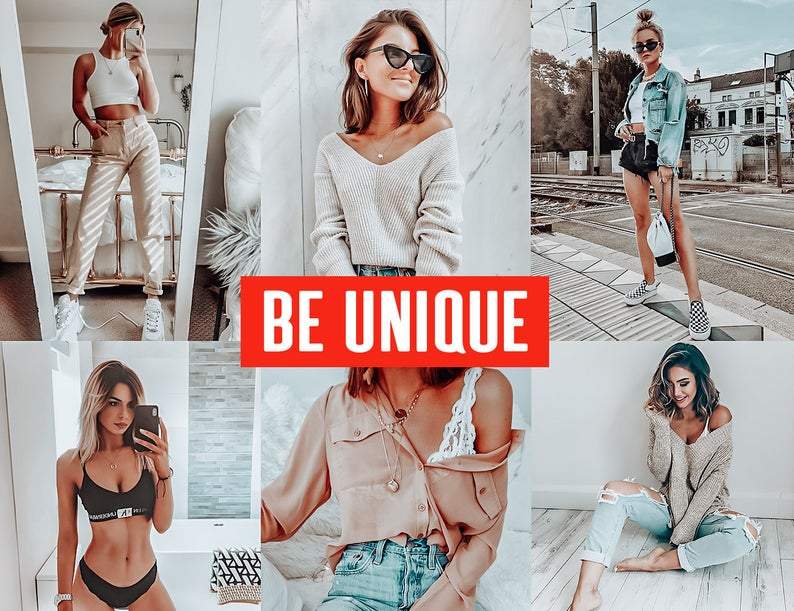 10 BE UNIQUE MOBILE LIGHTROOM PRESETS