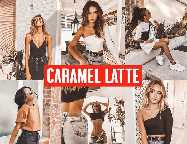 10 CARAMEL LATTE MOBILE LIGHTROOM PRESETS