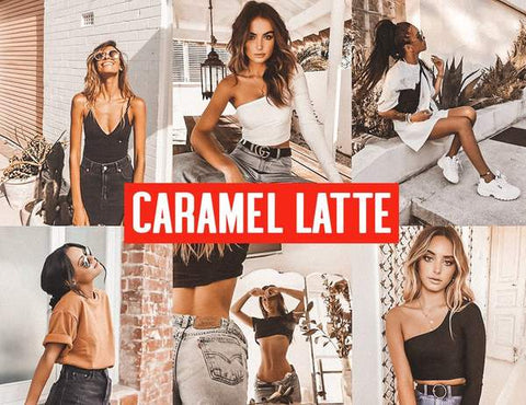 10 CARAMEL LATTE MOBILE LIGHTROOM PRESETS