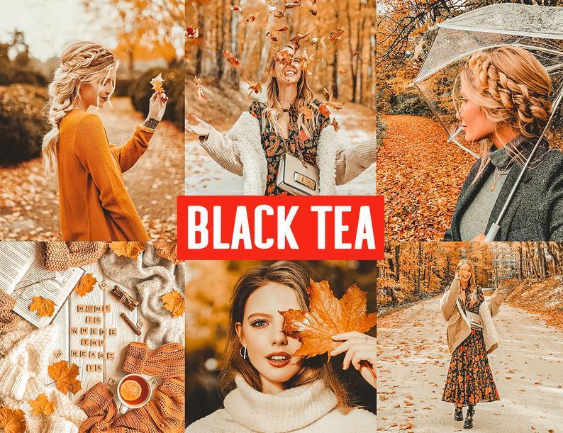 10 BLACK TEA MOBILE LIGHTROOM PRESETS