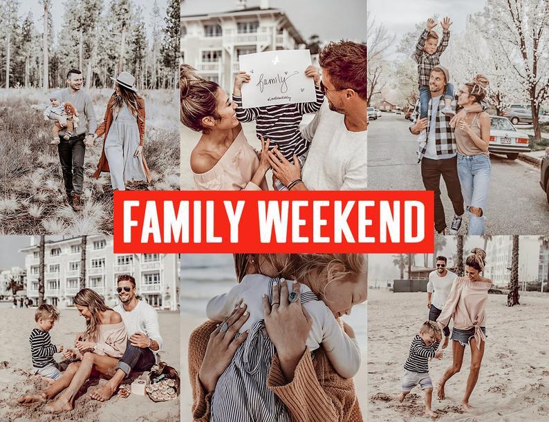 10 FAMILY WEEKEND MOBILE LIGHTROOM PRESETS