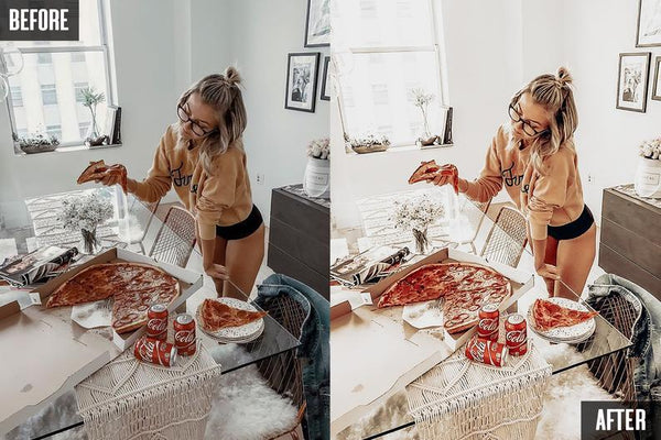 10 AMBER WHITE MOBILE LIGHTROOM PRESETS