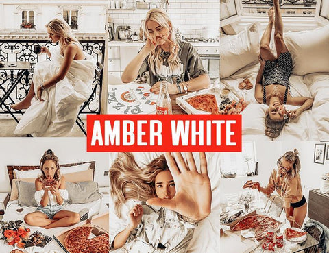 10 AMBER WHITE MOBILE LIGHTROOM PRESETS