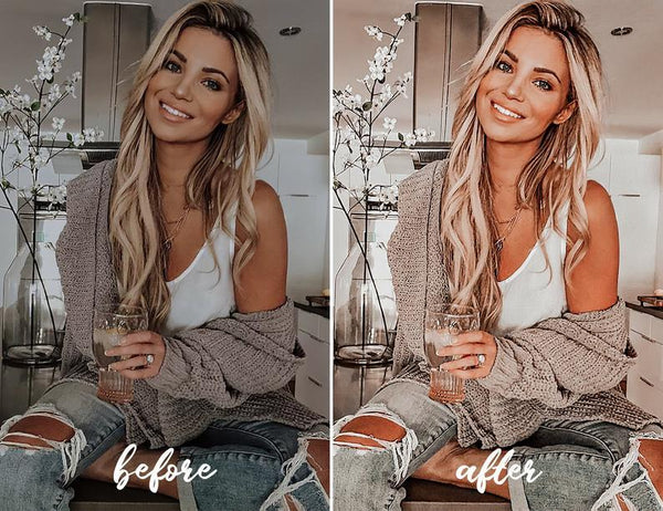 12 MOBILE LIGHTROOM PRESETS PEACH