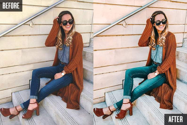 10 ORANGE & TEAL MOBILE LIGHTROOM PRESETS