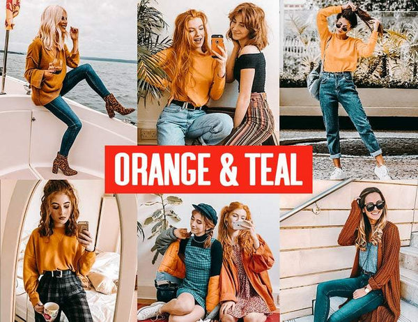 10 ORANGE & TEAL MOBILE LIGHTROOM PRESETS