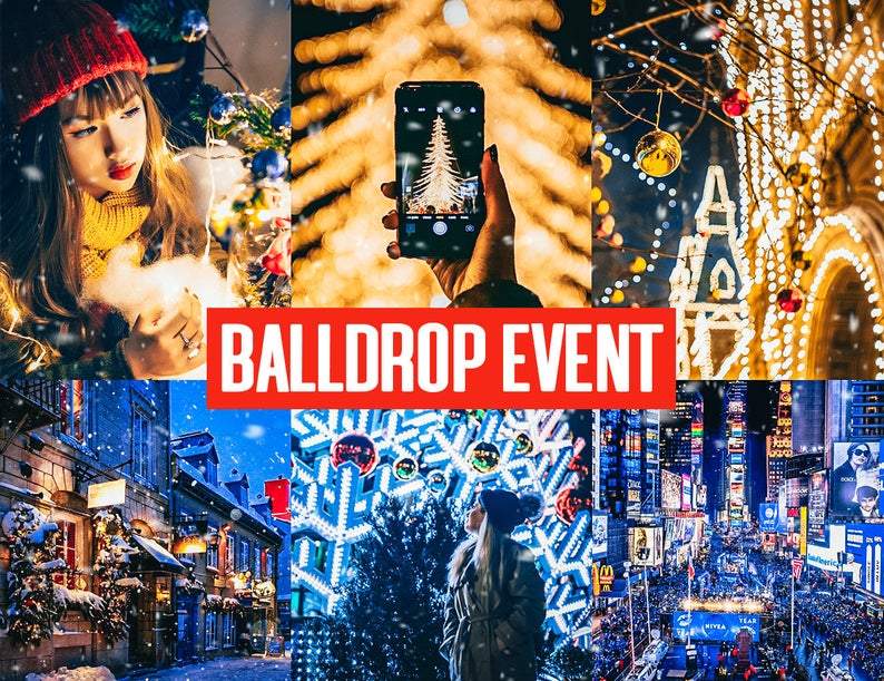 10 BALLDROP EVENT MOBILE LIGHTROOM PRESETS