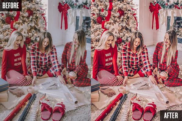10 CHRISTMAS EVE MOBILE LIGHTROOM PRESETS