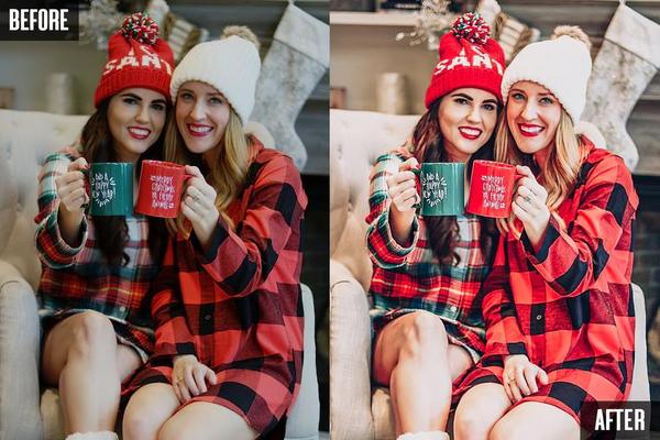 10 CHRISTMAS EVE MOBILE LIGHTROOM PRESETS