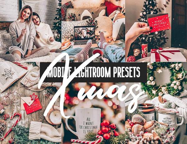12 MOBILE LIGHTROOM PRESETS XMAS
